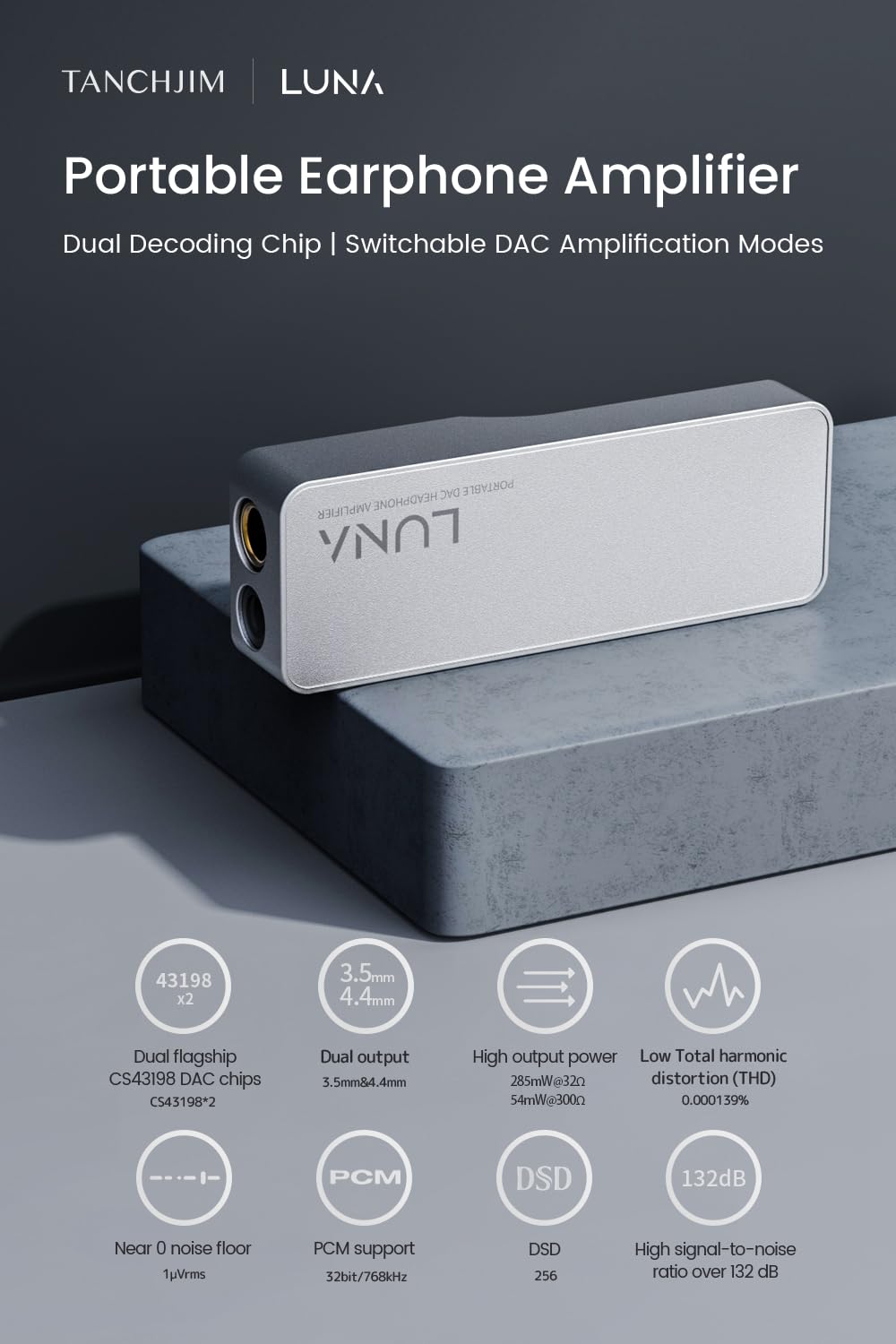 Amazon.com: TANCHJIM Luna Portable USB HiFi Headphone Amplifier